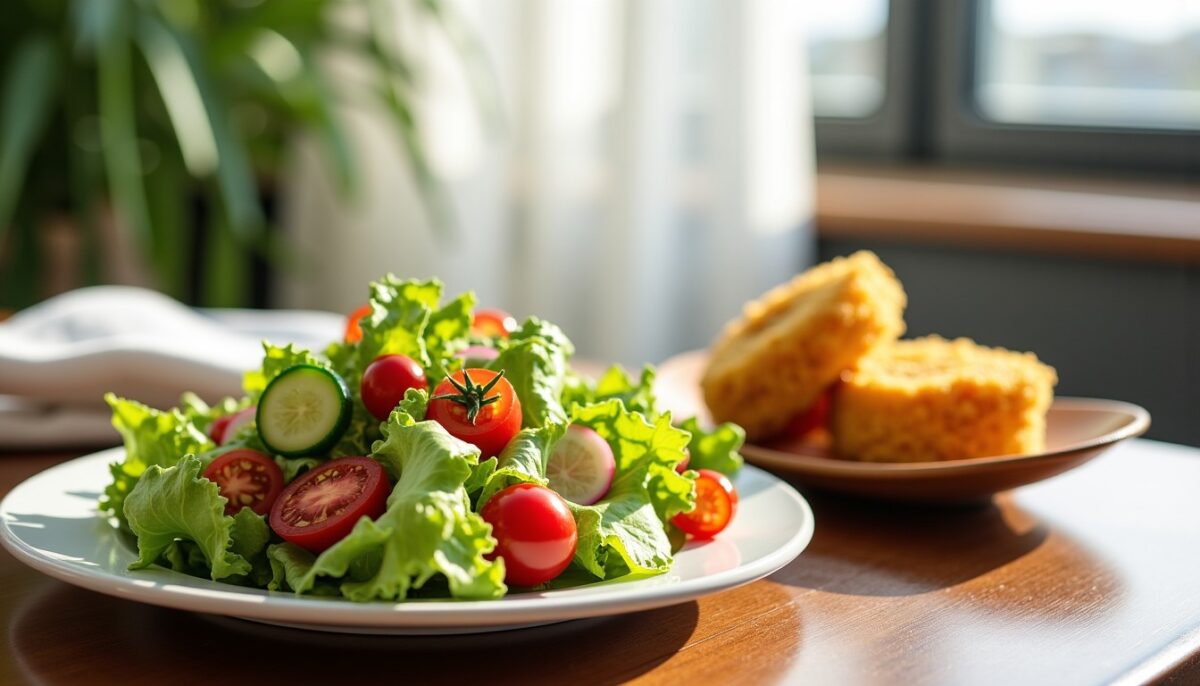 Une salade fraîche et légère, l'accompagnement parfait pour sublimer vos accras de morue Une salade fraîche et légère, l'accompagnement parfait pour sublimer vos accras de morue