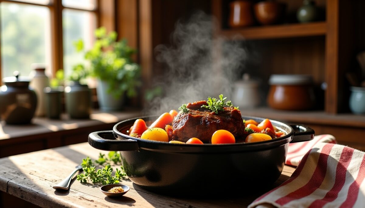 Joue de porc mijotée à l'ancienne : la recette traditionnelle de grand-mère, simple et savoureuse Joue de porc mijotée à l'ancienne : la recette traditionnelle de grand-mère, simple et savoureuse