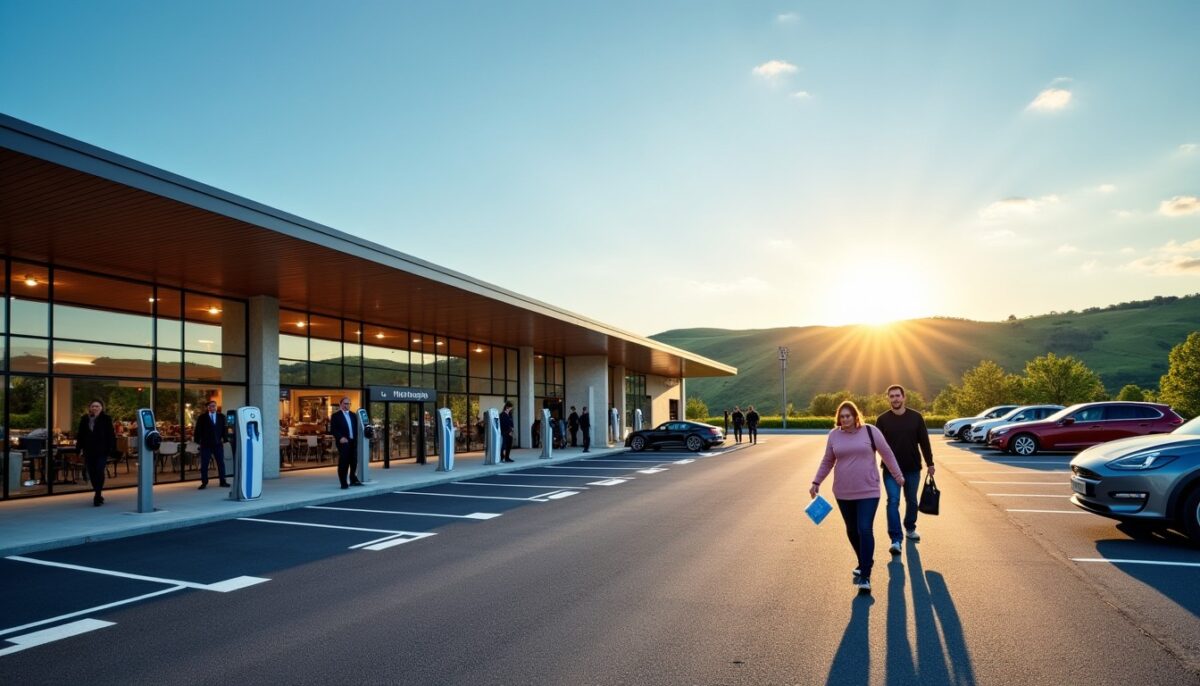 Aire du Haut Forez Sud sur l'A89 : découvrez ses services, restaurants et station de recharge